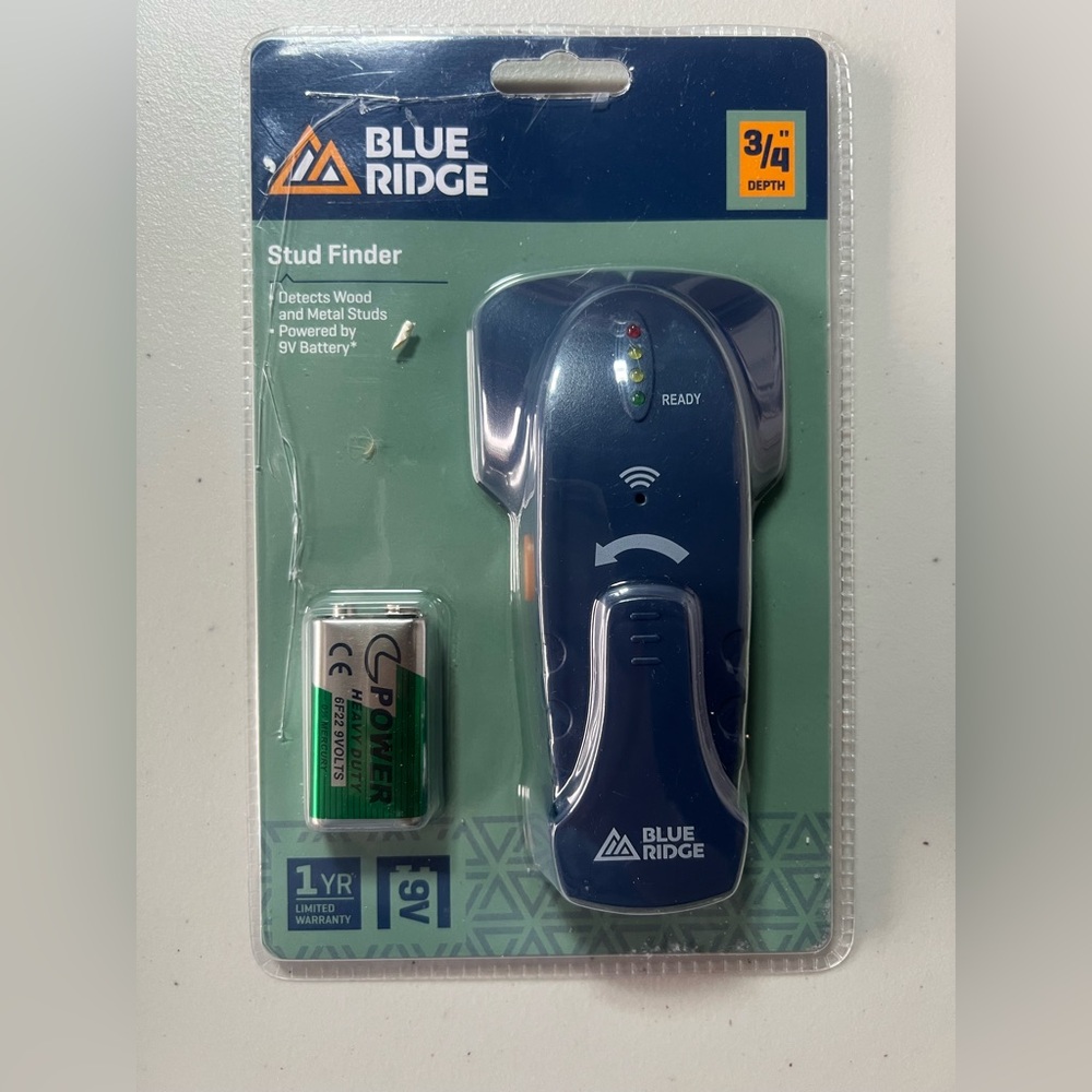 Blue Ridge Stud Finder with Battery